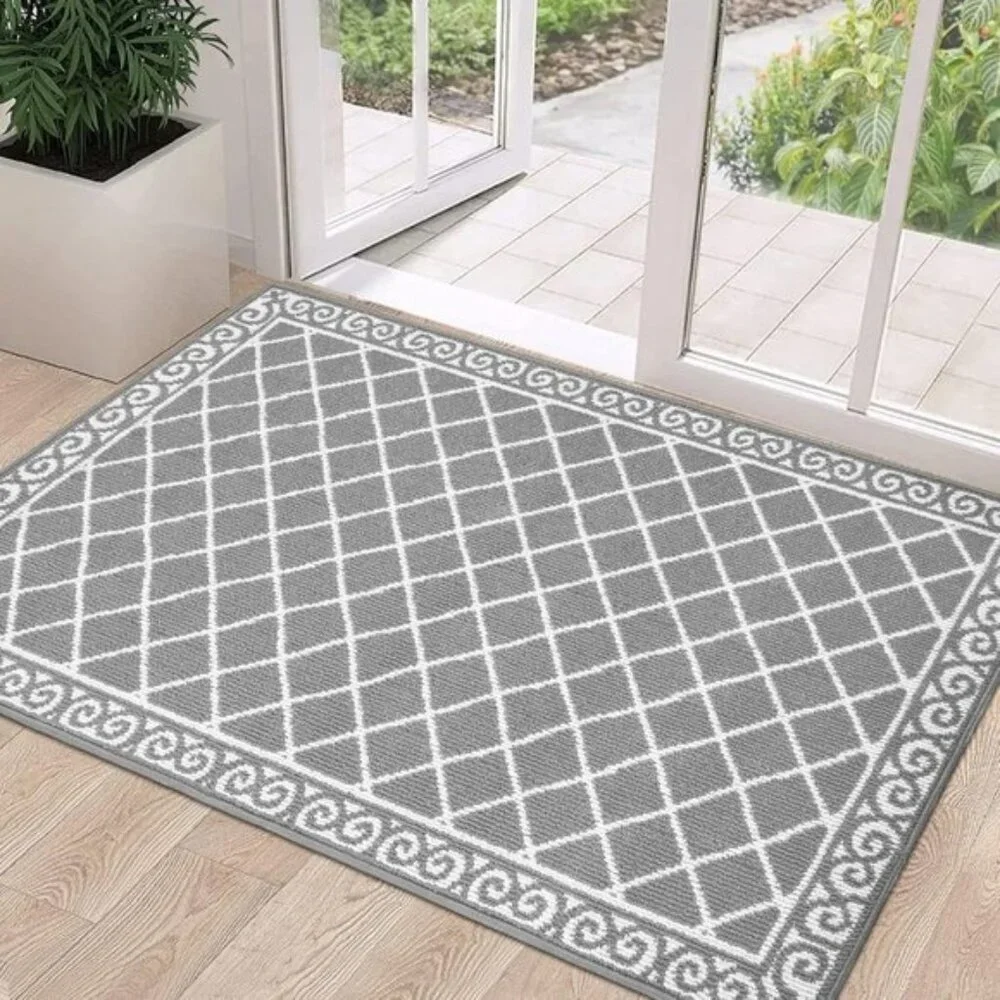 New 32x48In Indoor Door Mat, Non-Slip, Washable Dirt Trapper for Entryway, Home